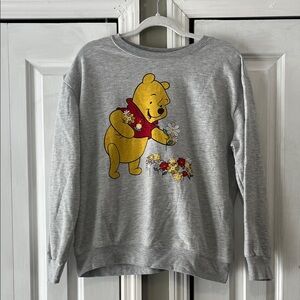 Disney Gray Winnie the Pooh Sweater
